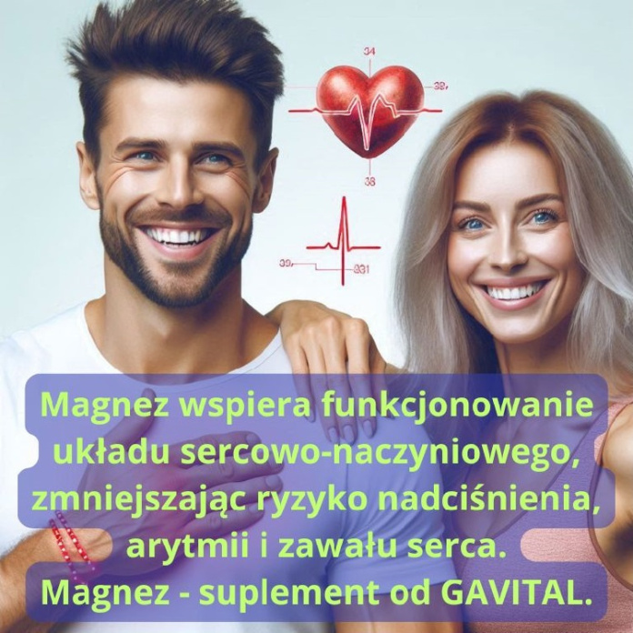 magnez Wspiera funkcjonowanie układu sercowo-naczyniowego suplement puromedica gavital